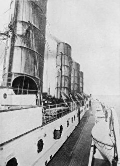 RMS Lusitania Collection: Lusitania Deck