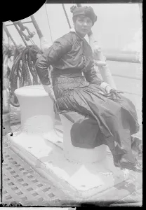 Disaster Prints: Lusitania Survivor on Ship Deck