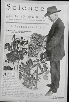 Luther Burbank with His Various Fruit Creations