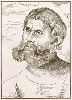 Luther as Junker JA¶rg (1522), by Lucas Cranach, published 1879