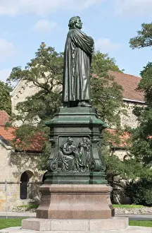 Reformer Prints: Luther Memorial, west side, relief of the young Luther