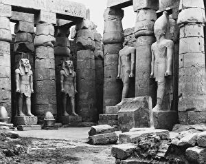 Images Dated 5th February 2013: Luxor Temple Statues