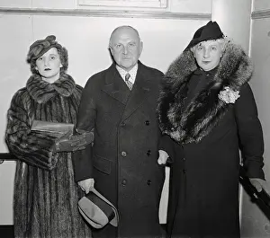 George Vi Prints: Lydia Fuller and Parents Posing for Camera