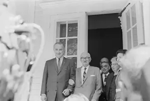 Lyndon B. Johnson and Harry Truman