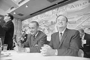 Lyndon B. Johnson with Hubert H. Humphrey
