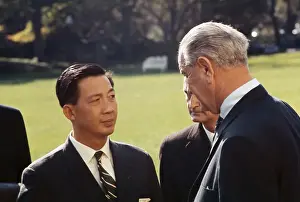 Lyndon B. Johnson with Prince Bong Sabang