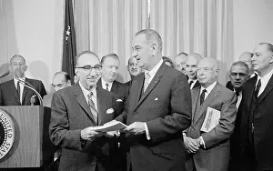 Lyndon B. Johnson Receiving Health Study Report