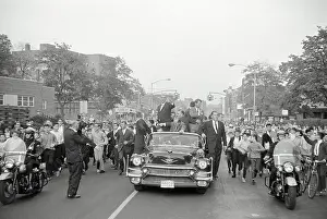 Lyndon B. Johnson and Robert Kennedy Campaigning