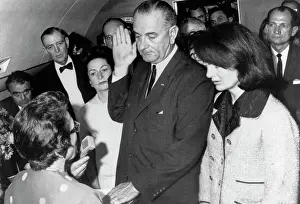 Oath Prints: Lyndon B. Johnson Taking Presidential Oath