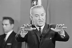 Lyndon Johnson Addressing the Nation