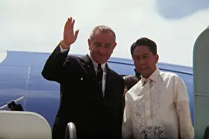 Lyndon Johnson and Ferdinand Marcos
