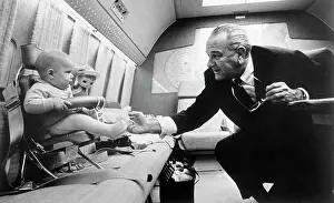 Lyndon Johnson and Grandson