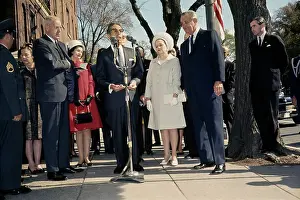 Huty34490 Prints: Lyndon Johnson And Gustavo Diaz Ordaz