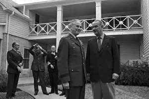 Lyndon Johnson Pinning Curtis E. LeMay
