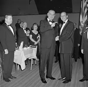 Lyndon Johnson Pointing To Stan Musial