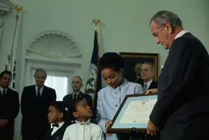 Gratitude Prints: Lyndon Johnson Presenting the Medal of Honor