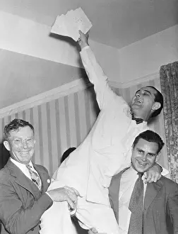 Shoulder Prints: Lyndon Johnson Rides On Shoulders