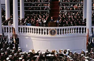 Hubert H Prints: Lyndon Johnson Taking the Oath