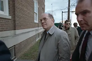 Lyndon LaRouche Entering Court House