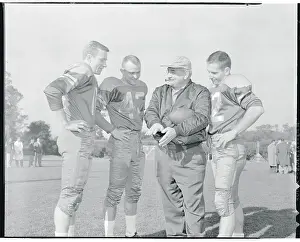 Lynn Waldorf Talking to His Quarterbacks