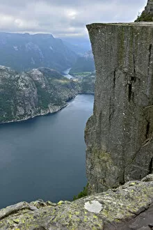 Images Dated 26th June 2012: The Lysefjord, the Pulpit Rock on the right, Rogaland, Norway