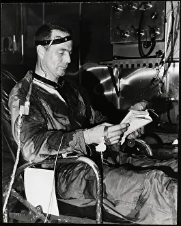 Astronaut Prints: M. Scott Carpenter W/Electrodes Reading