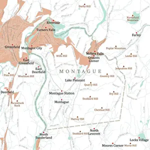 MA Franklin Montague Vector Road Map