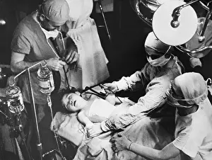 Birth Defect Prints: Mabel Chin On Operating Table