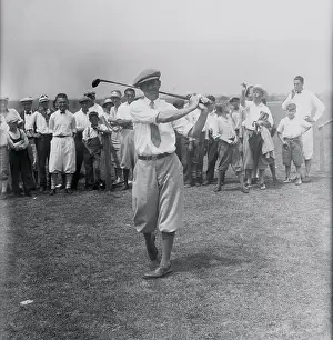 Knickers Prints: MacDonald Smith Swinging Golf Club