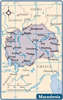 Macedonia country map