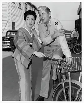 Lac0035 Prints: Machiko Ky And Glenn Ford In The Teahouse Of The August Moon