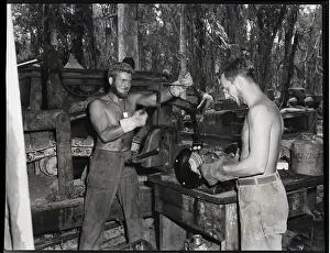 Richards Prints: Machine Shop On Bougainville
