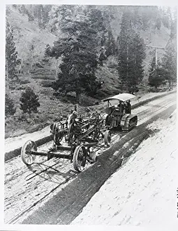 Carving Prints: Machines On Wheels Carving Mountain Road