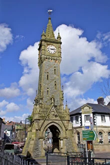 Images Dated 8th April 2012: Machynlleth, town clock