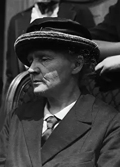 Madame Curie Wearing Hat And Tie
