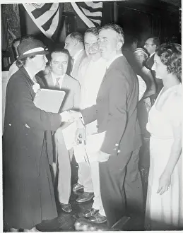 Madame Perkins Being Greeted