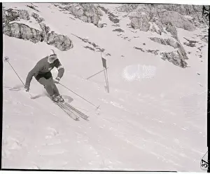 Madeleine Berthod Skiing