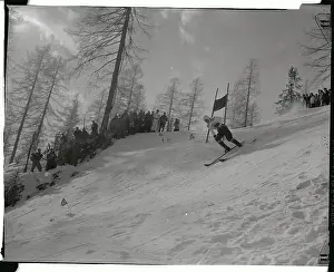 Madeleine Berthod Skiing Olympic Course