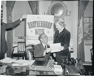Vincent R Prints: Madeleine Carroll Being Congratulated