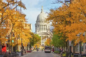 City Street Gallery: Madison Wisconsin Capital State Street View