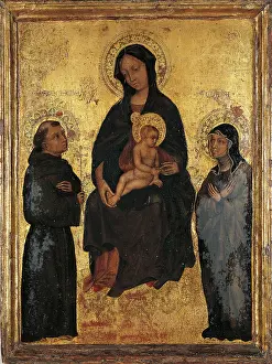 Biblical Character Prints: Madonna and Child in Glory Between St