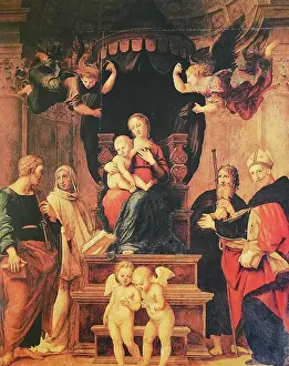 Activities Prints: Madonna del Baldacchino, by Raffaello Sanzio da Urbino