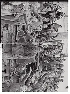 Madrid Prints: Madrid Citizens Greeting General Franco's Forces