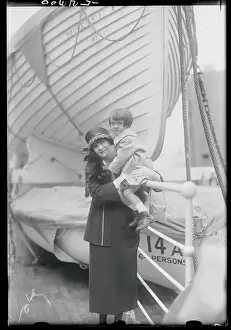 Mae Marsh Holding Her Daughter