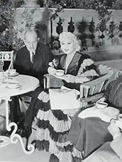 Mae West Having Tea with Lord Byng