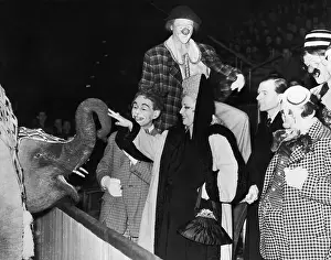 Appreciation Prints: Mae West Petting Elephant