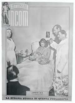 Magazine Cover Photo with Ingrid Bergman Holding Baby