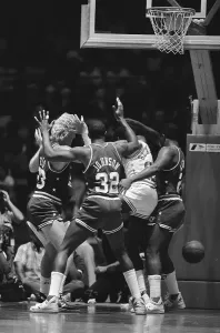 Magic Johnson Prints: Magic Johnson in Basketball Action