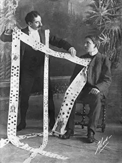 Pulling Prints: Magician Pulling Cards from Jacket
