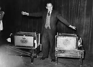 Sawing Prints: Magician with Woman Sawed in Half